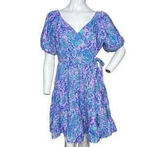 Lilly Pulitzer Iralee Short Sleeves We Mermaid It Dress Sz 6 NWT
